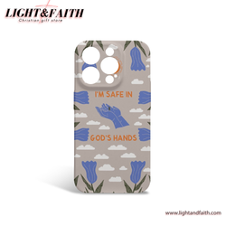 I'm Safe In God's Hands Phone Case, Christian Phone Case, Bible Verse Phone Case, Religious Gift, PCLAF08