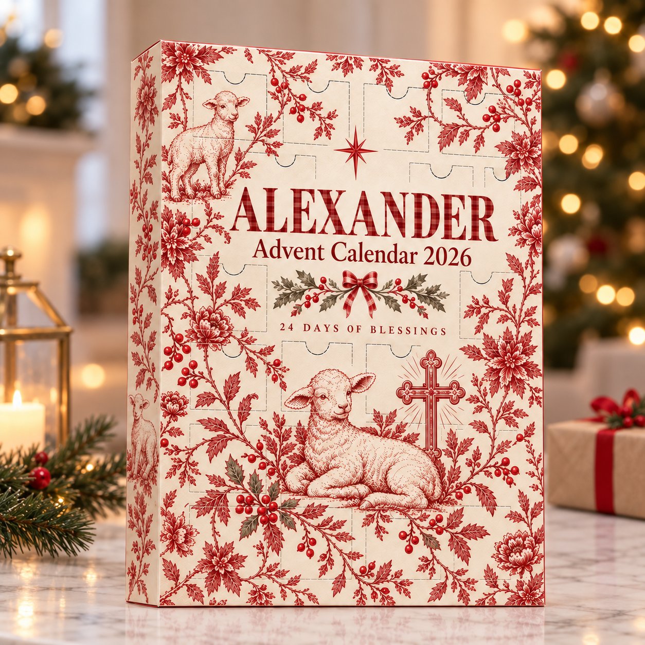Personalized Christian Advent Calendar 2026, Christian Christmas Advent Calendar, 24 Days Faith Countdown, Religious Christmas Gift, Family Christmas Gifts ACG07