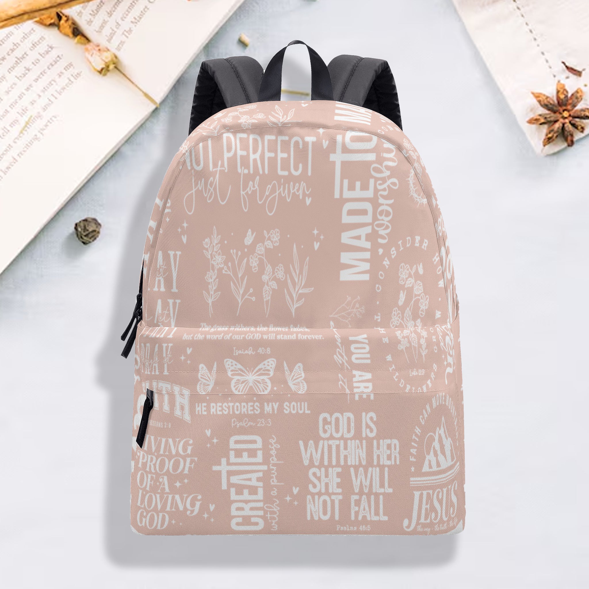 Christian Faith Backpack, Jesus Backpack, Christian Prayer Jesus Backpack, PLAF04