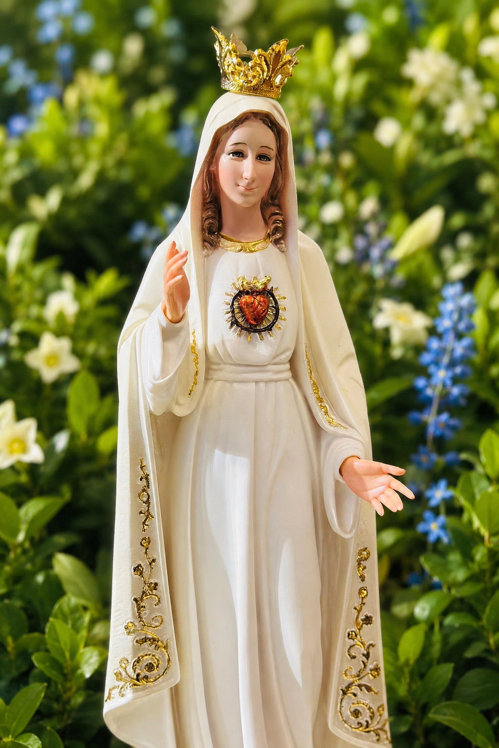 Our Lady of Fatima Statue, Our Lady Composite Statue, Catholic Decor, Home Decor CP07