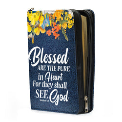 Meeting You Was Fate Leather Book Cover, Christian Valentine Gifts For Couple, Christian Gift, Bible Covers Jesus Gifts, Personalized Zippered Bible Cover With Handle (Copy)
