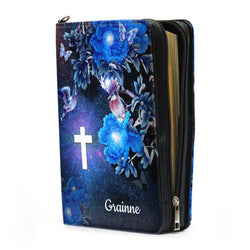 I Will Be With You , Isaiah 43:2 Leather Book Cover, Motivational Religious Gift For Christian People, Christian Gift, Bible Covers Jesus Gifts, Personalized Bible Cover With Handle