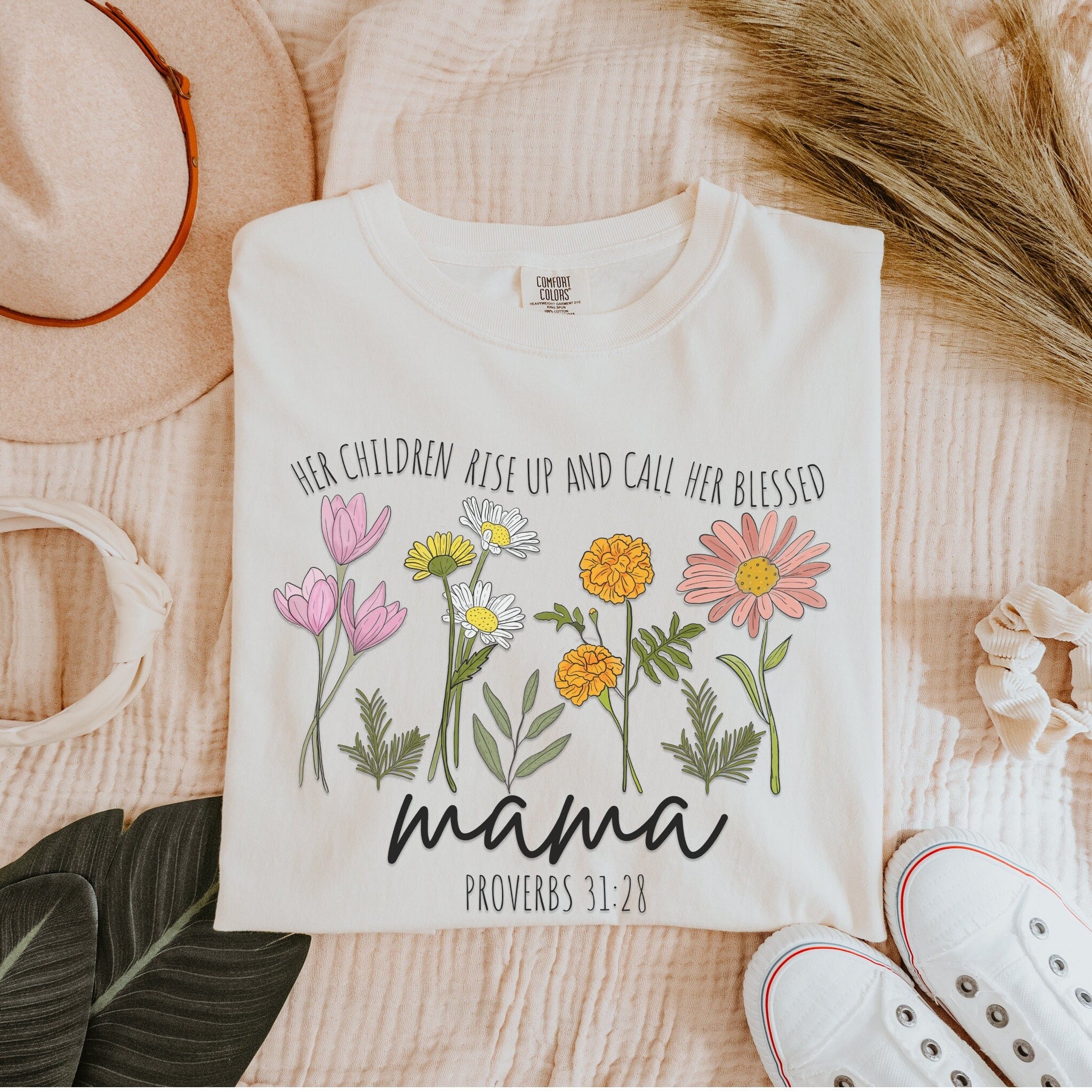 Mama Comfort Colors® Shirt, Mom Shirt, Praying Mama Shirt, Mothers Day Gift, Jesus Shirt, Bible Verse Shirt, New Mom Shirt, Baby Shower Gift, Gift for Mom