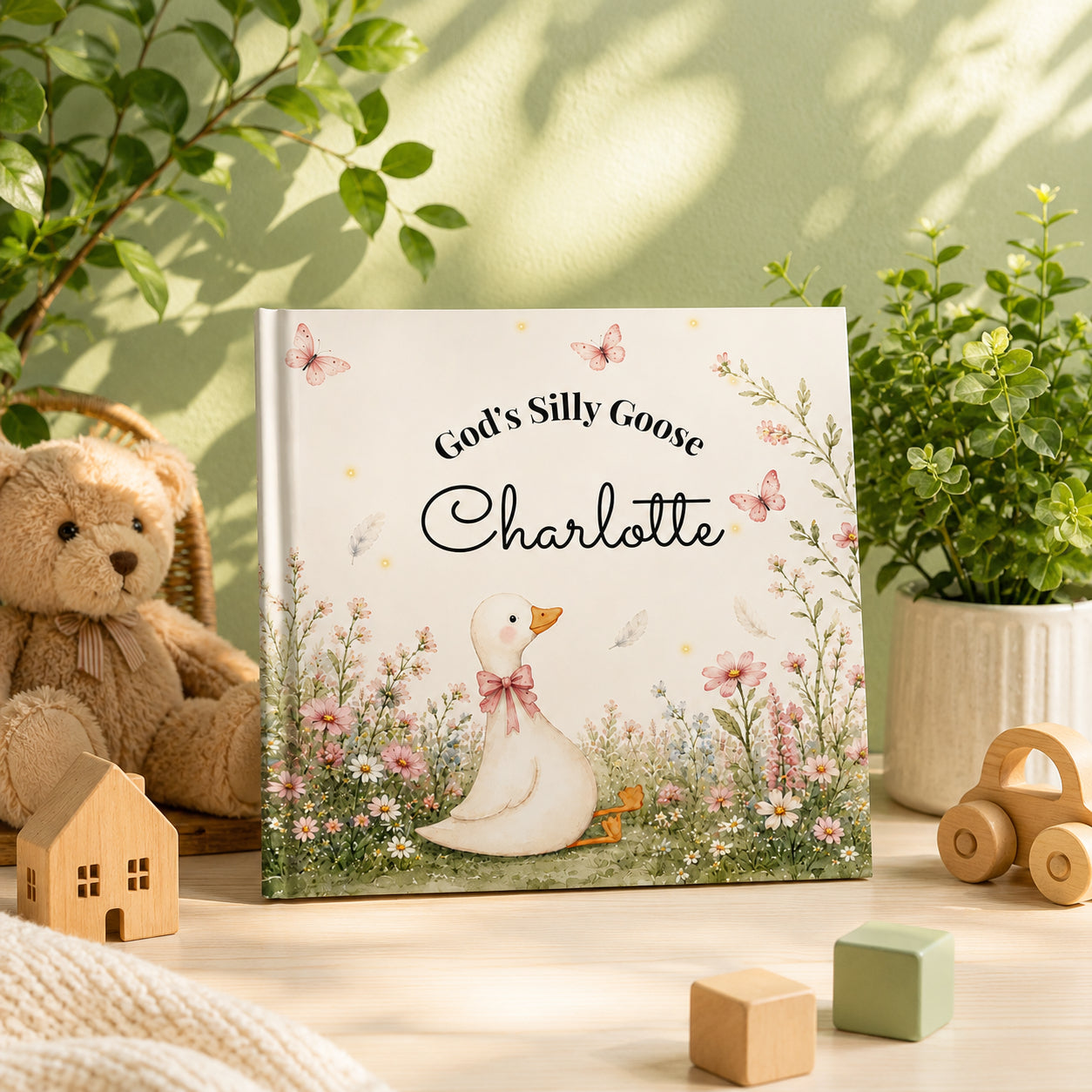 Personalized God's Silly Goose - Custom Christian Book With Name, Book For Kid, Baptism Gift, Custom Bible Storybook For Toddlers, Baptism Gift for Boy or Girl, Bedtime Keepsake BOOK08