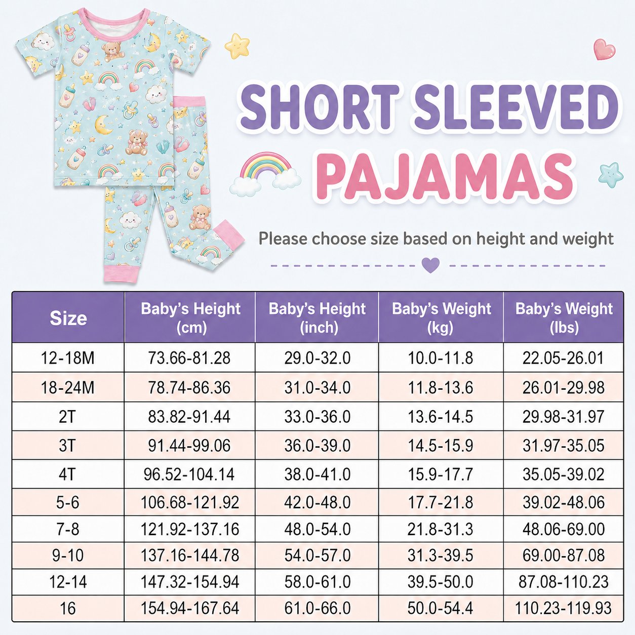 O Holy Night Nativity Bamboo Baby Kids Pajamas Set, Christian Christmas PJs, Baby Jesus Manger Toddler Holiday Sleepwear BBPJSS14