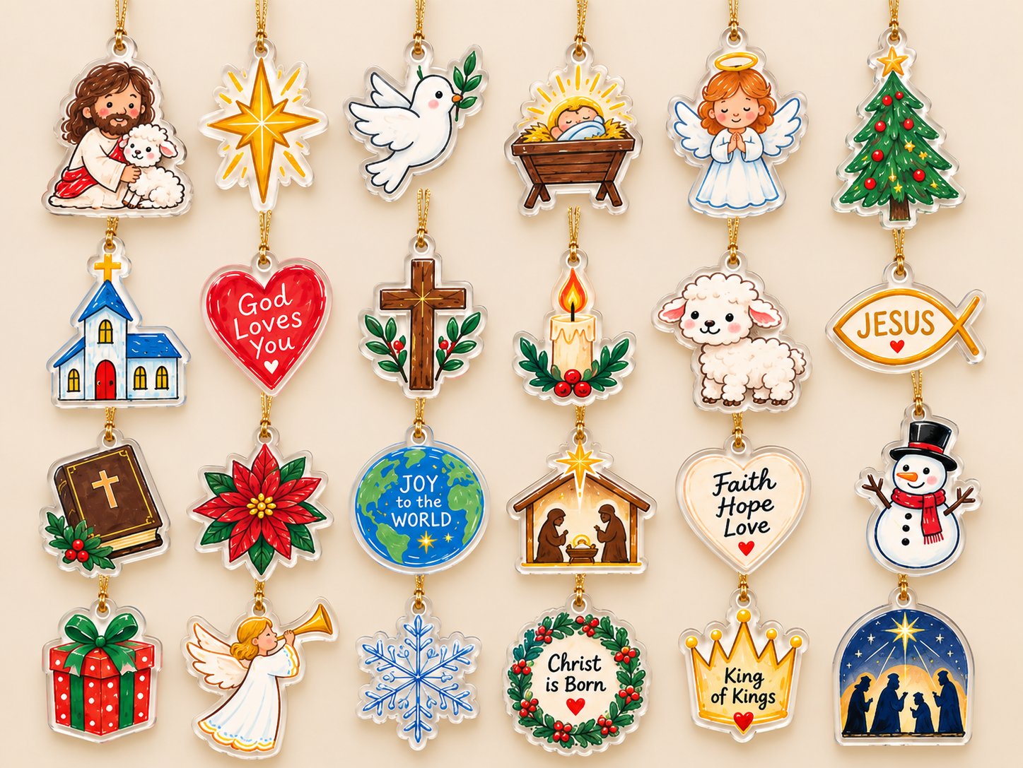 Personalized Christian Advent Calendar 2026, Kids Jesus Christmas Advent Calendar, 24 Days Faith Countdown, Religious Christmas Gift, Bible Inspired Holiday Decor, Family Christmas Tradition ACG08