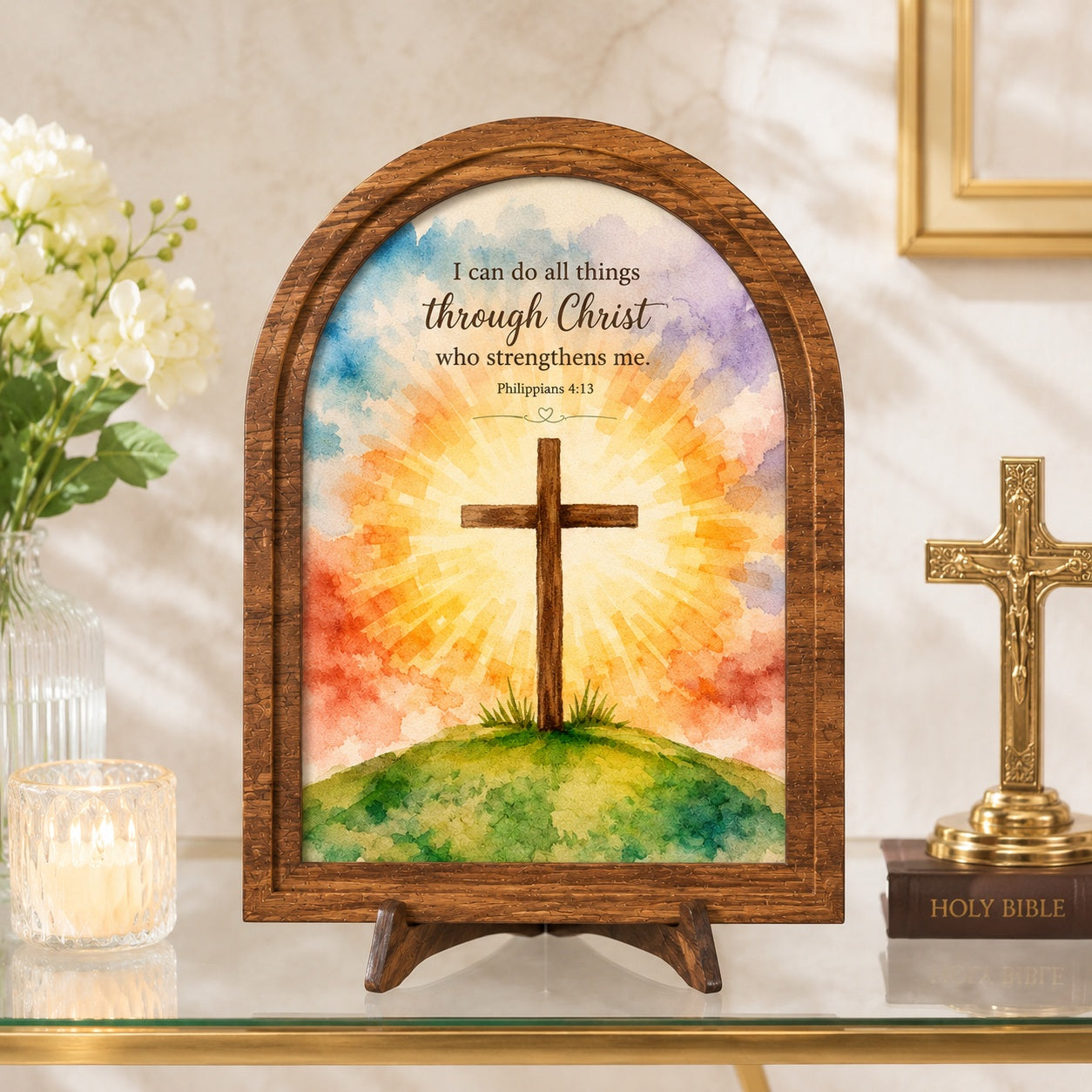 I Am The Good Shepherd - John 10:11 Wood Framed Sign, Christian Sign Decor, Religious Home Gift WS08