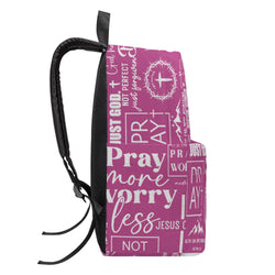 Trust God Jesus Backpack, Jesus Backpack, Christian Prayer Jesus Backpack. PLAF02