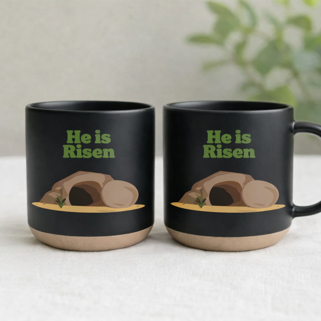 He Is Risen Mug, Easter Christian Coffee Mug, Empty Tomb Mug, Resurrection Mug, Faith Coffee Cup, Religious Gift for Her