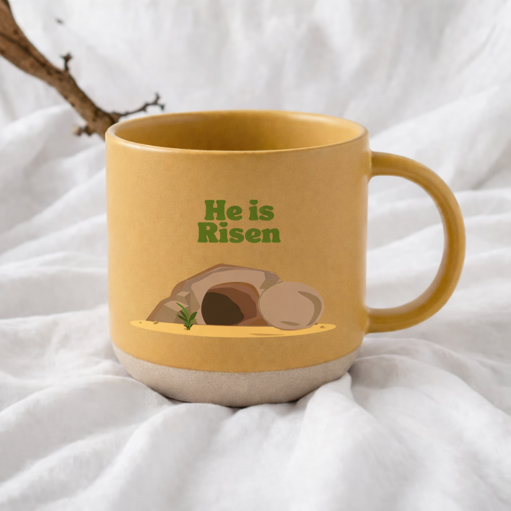 He Is Risen Mug, Easter Christian Coffee Mug, Empty Tomb Mug, Resurrection Mug, Faith Coffee Cup, Religious Gift for Her