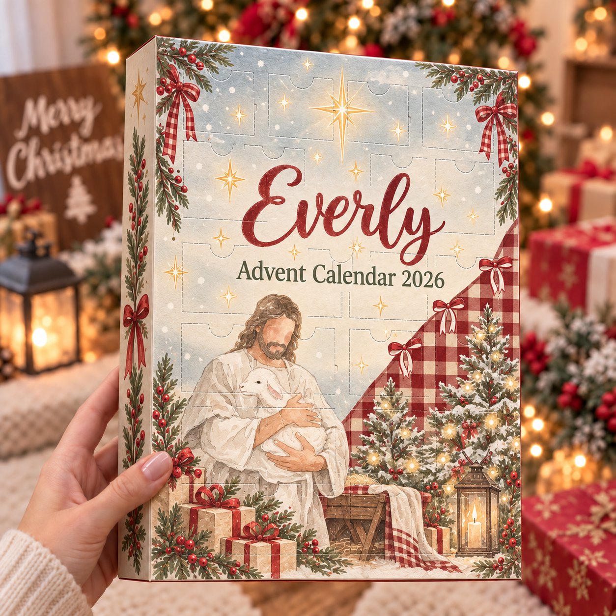 Personalized Christian Christmas Advent Calendar 2026, Jesus Christmas Advent Calendar, 24 Days Faith Countdown, Religious Christmas Gift, Holiday Decor, Family Christmas Tradition ACG09