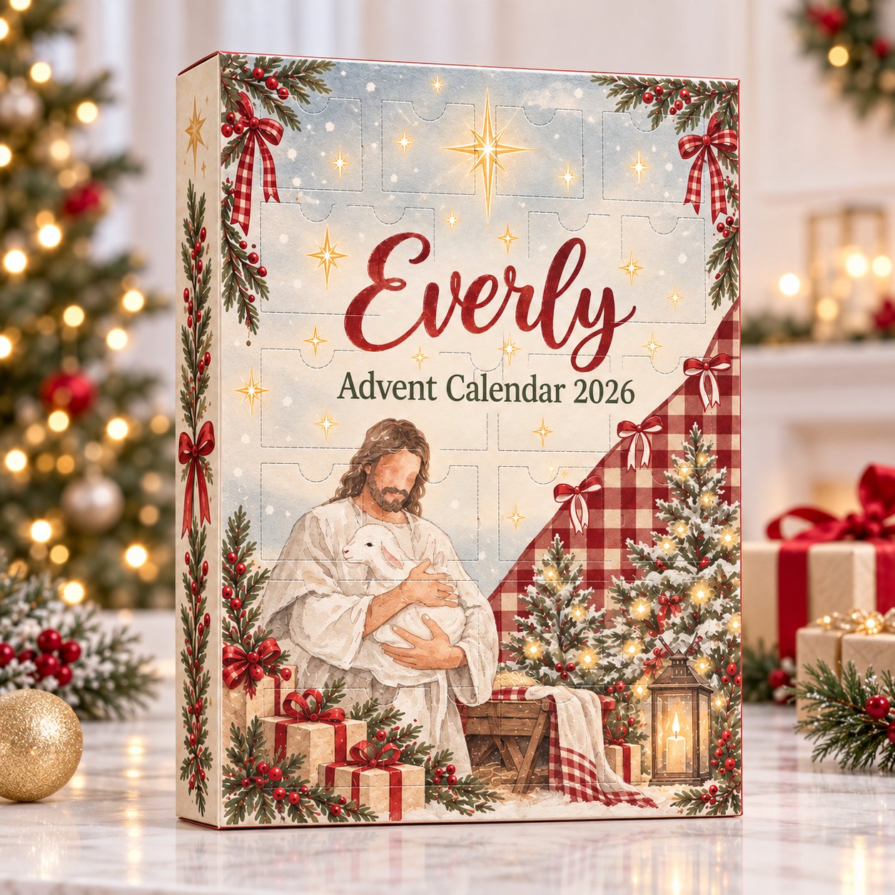 Personalized Christian Christmas Advent Calendar 2026, Jesus Christmas Advent Calendar, 24 Days Faith Countdown, Religious Christmas Gift, Holiday Decor, Family Christmas Tradition ACG09