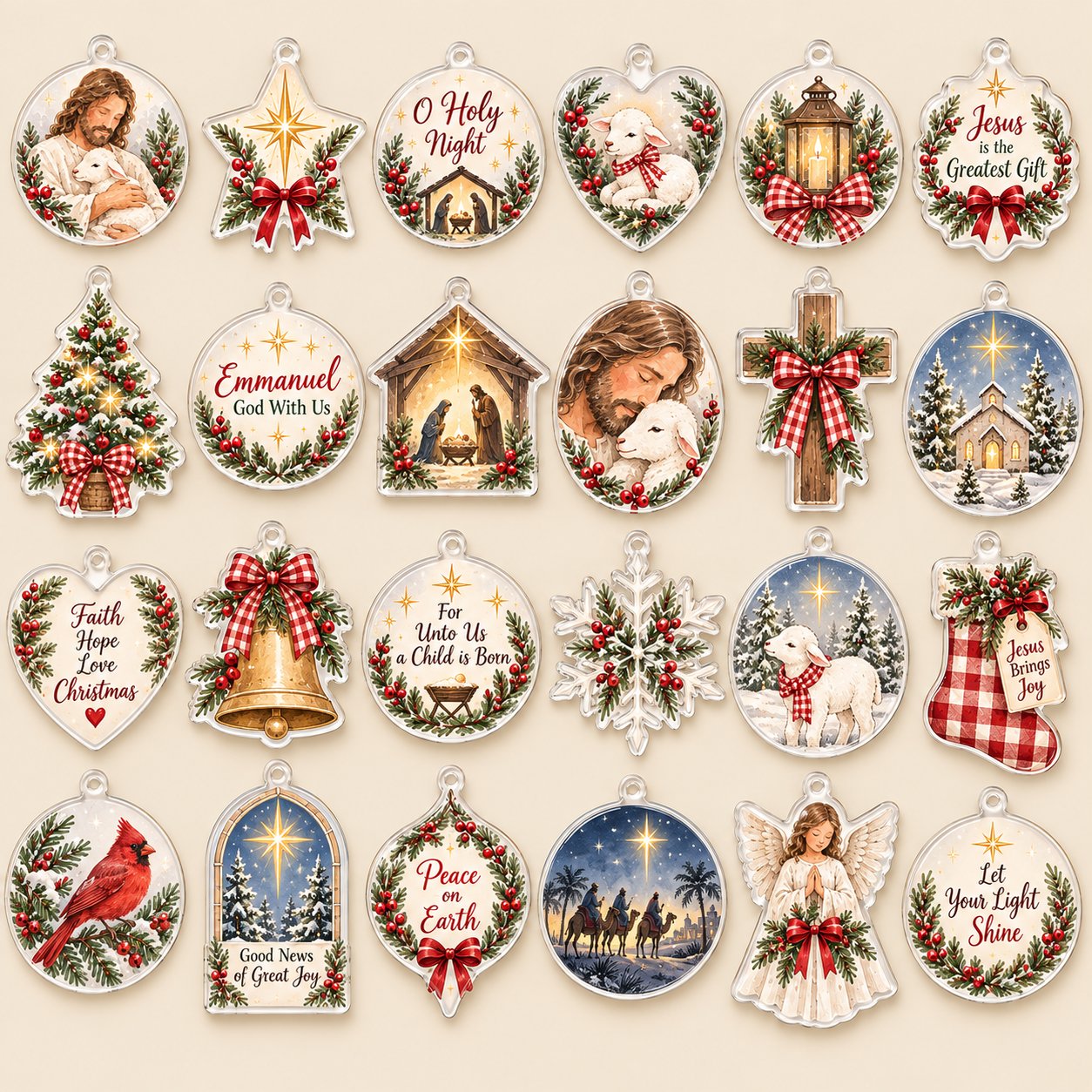 Personalized Christian Christmas Advent Calendar 2026, Jesus Christmas Advent Calendar, 24 Days Faith Countdown, Religious Christmas Gift, Holiday Decor, Family Christmas Tradition ACG09