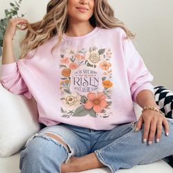 Christian Comfort Colors® Shirt - He Is Not Here For He Has Risen Shirt - Womens Christian Religious Tee & Sweatshirt