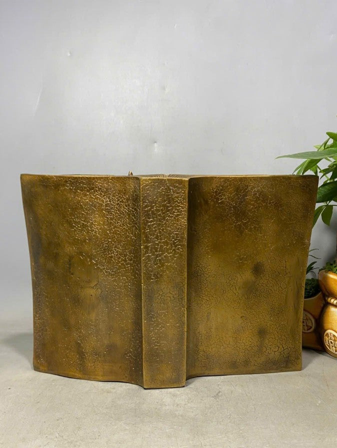 Bronze Holy Family Book Sculpture, Religious Artwork for Home or Office, Christmas Gift