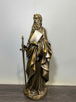 St. Paul Bronze Statue, Religious Artwork for Home or Church, Catholic Christian Home Decor, 3D Jesus Figurine, Religious Wall Art Gift