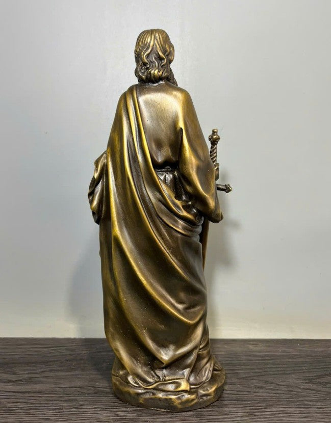 St. Paul Bronze Statue, Religious Artwork for Home or Church, Catholic Christian Home Decor, 3D Jesus Figurine, Religious Wall Art Gift