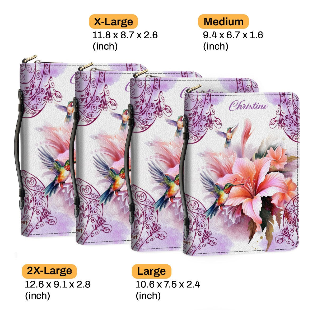 Do Not Fear Leather Book Cover,  Personalized Leather Bible Cover, Christian Gift, Bible Covers Jesus Gifts