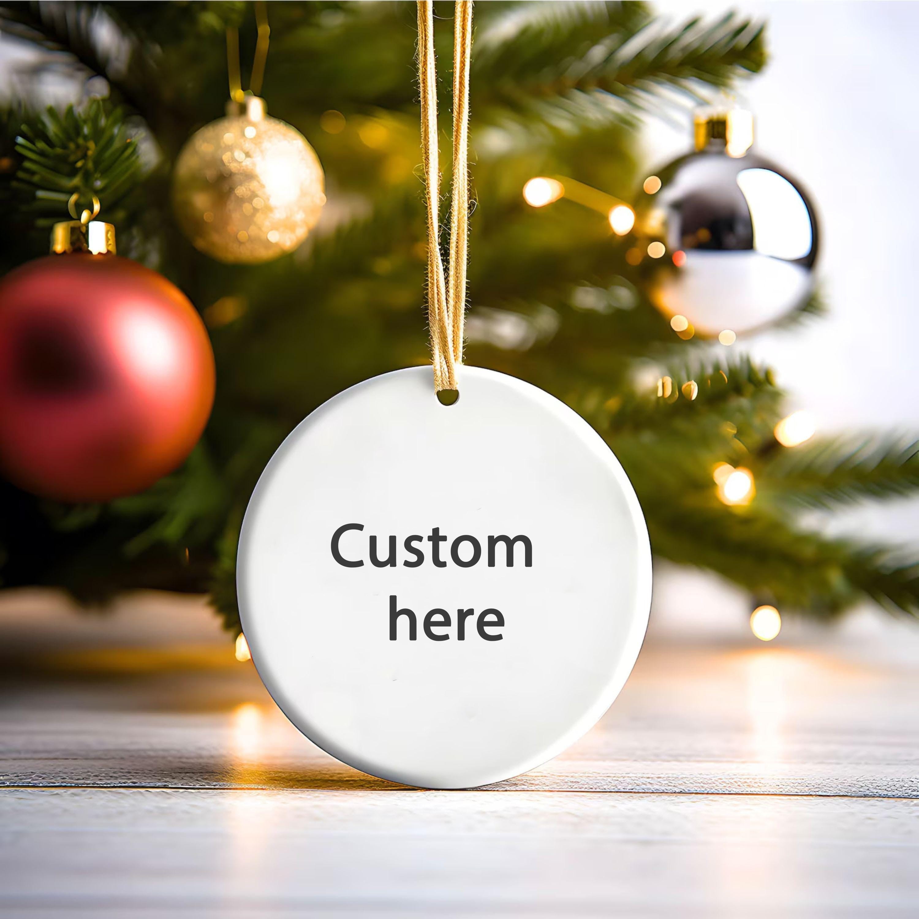 Christian Christmas Ornaments 2025, Religious Ornament for Christmas Tree, Ceramic Ornaments with Bible Verse, Ideas For Christmas Trees DCLAF15