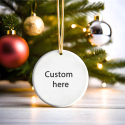 Christian Christmas Ornaments 2025, Religious Ornament for Christmas Tree, Ceramic Ornaments with Bible Verse, Ideas For Christmas Trees DCLAF15