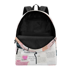 Faith Christian Backpack, Bible Verse Inspirational Bag, Trust in God Backpack, Religious Scripture Backpack.PLAF24