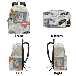 Not Lost But Found Backpack, Christian Inspirational Bag, Faith-Based Bible Verse Backpack, Daily Reminder Backpack.PLAF27