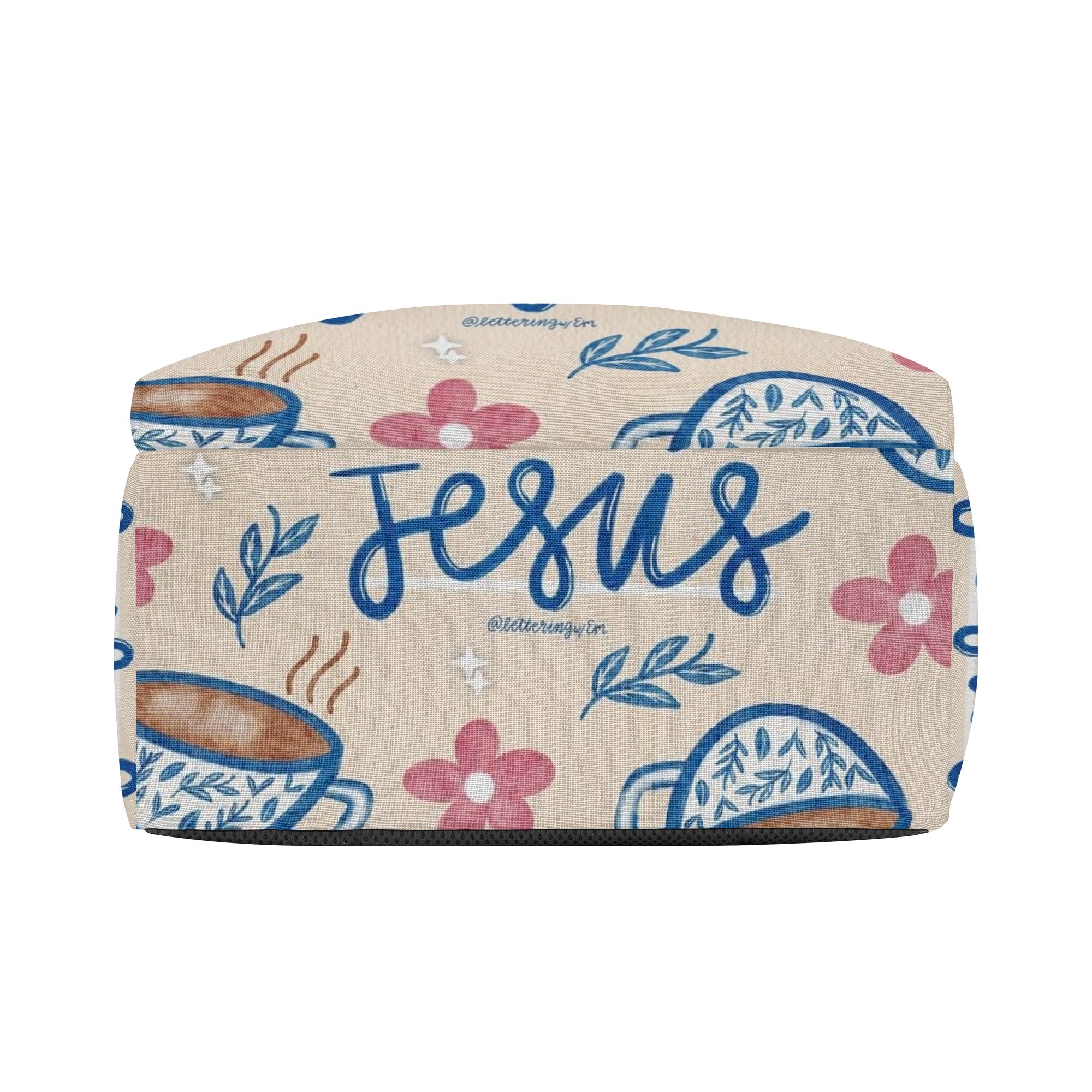 Let's Drink Coffee and Talk Jesus Backpack, Christian Faith Backpack, Coffee Lover Bible Verse Bag, Inspirational Backpack.PLAF29