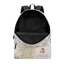 Bible Verse Collage Backpack, Christian Goodness Backpack, Inspirational Scripture Backpack, Faith-Based School Bag, Motivational Christian Gift.PLAF37