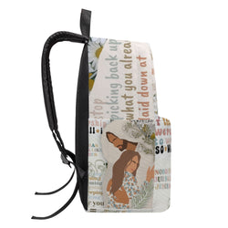 Christian Quote Collage Backpack, Inspirational Faith Backpack, Jesus Love Bible Backpack, Worship Scripture Backpack, Motivational Christian School Bag.PLAF38