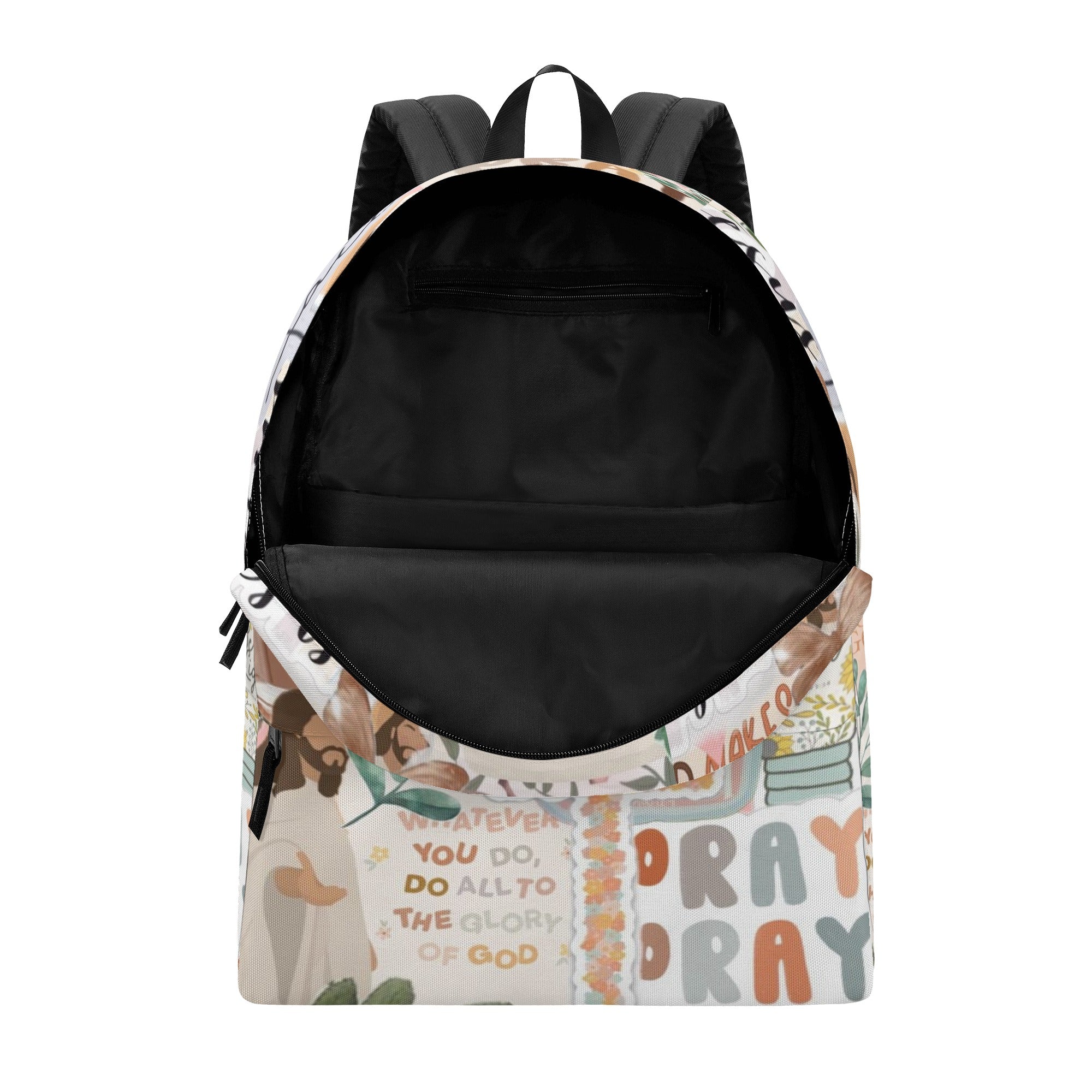 Child of God Backpack, Christian Inspirational Quote Backpack, Bible Verse Collage Backpack, Faith-Based School Bag, Motivational Scripture Gift.PLAF40