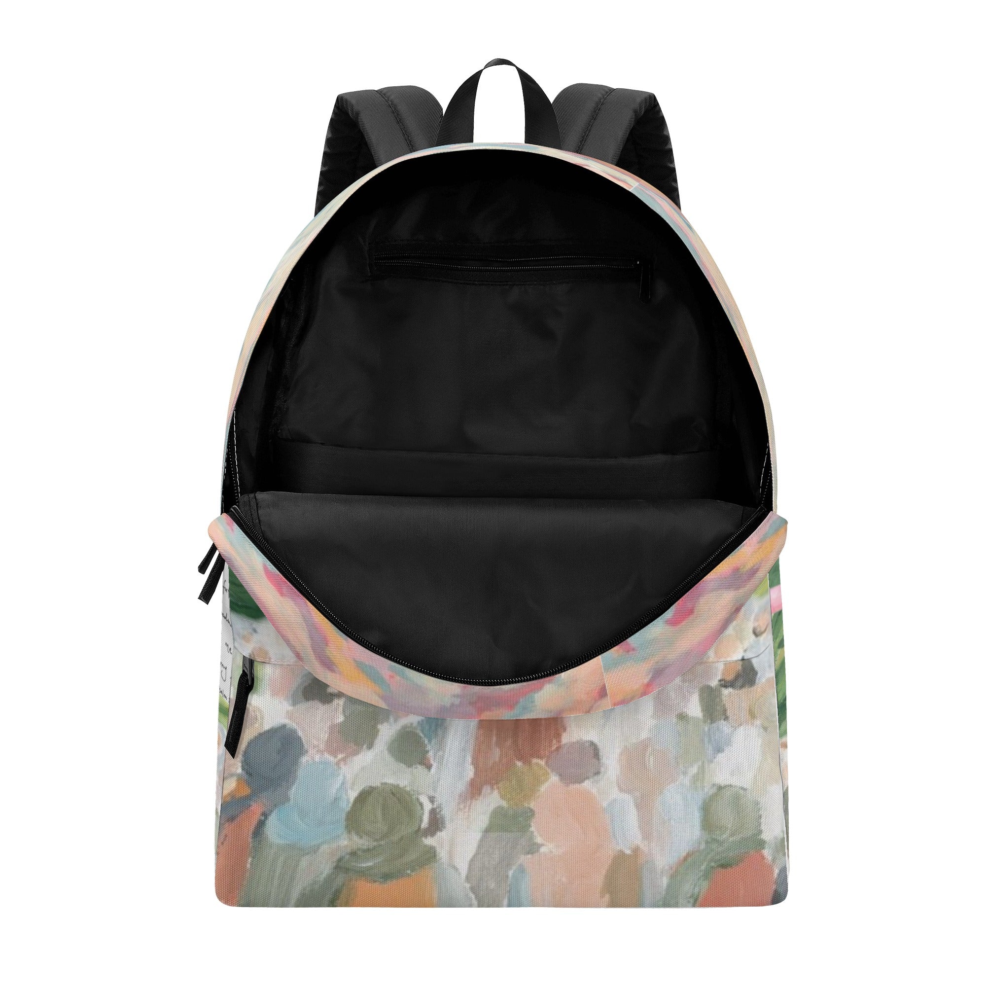 Psalm 23 Backpack, Christian Hand-Painted Art Backpack, Bible Verse Faith Backpack, Inspirational Christian School Bag, Religious Scripture Gift.PLAF41