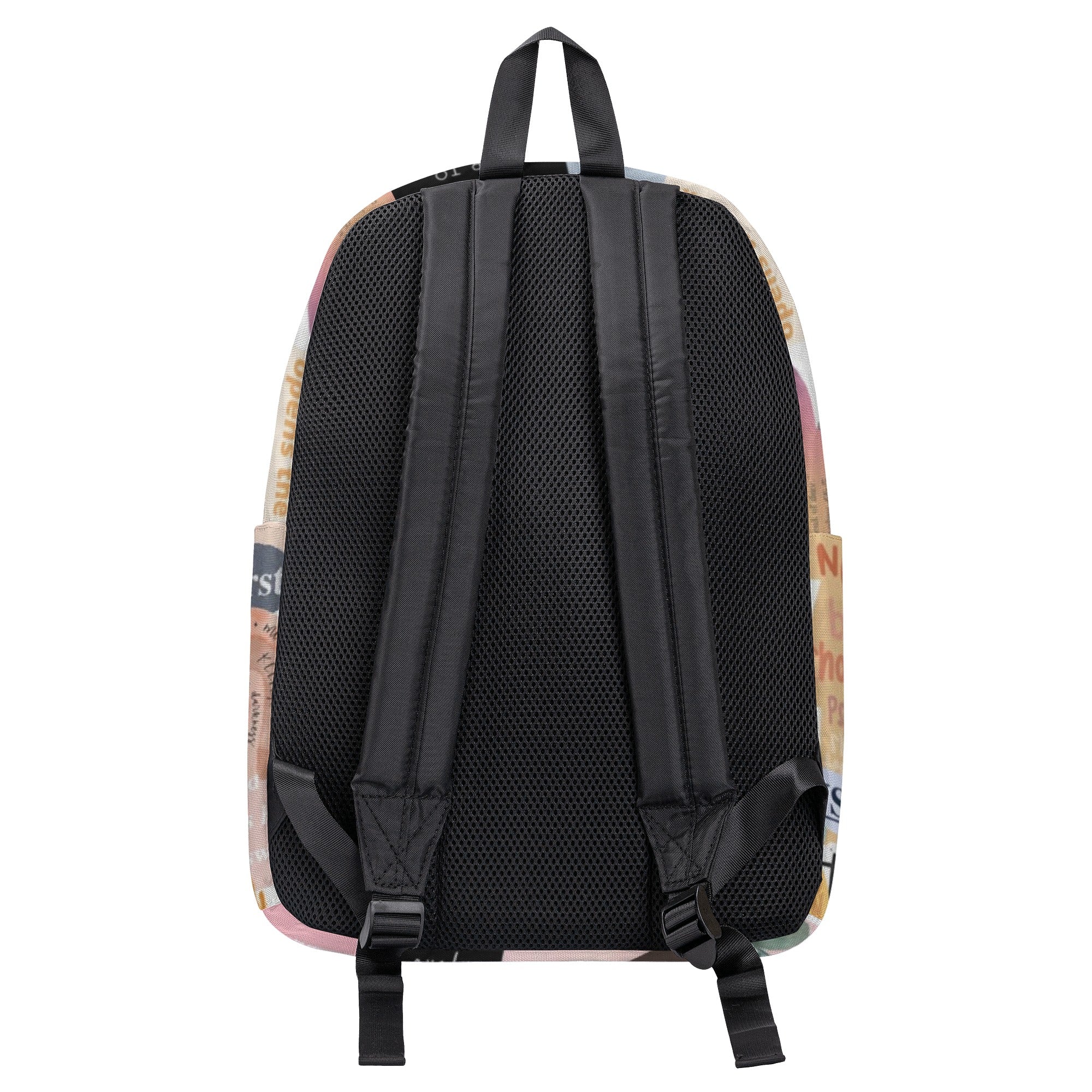 Christian Faith Collage Backpack, God First Inspirational Backpack, Bible Verse Motivational Backpack, Faith Over Fear School Bag, Religious Gift. PLAF50