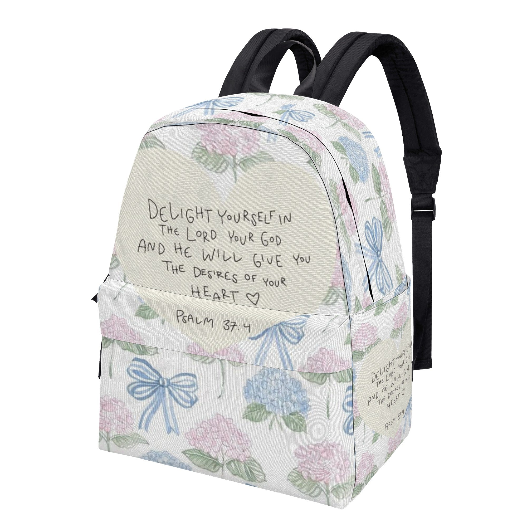 Psalm 37:4 Backpack, Jesus Backpack, Christian Jesus Backpack. PLAF12