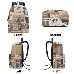 Christian Faith Backpack with Bible Verses – Inspirational Jesus Quotes & Scripture Design.PLAF26