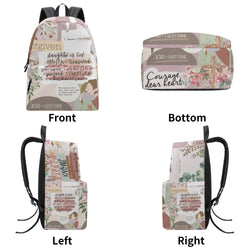 Christian Backpack, Faith-Based Forgiven Bible Verse Bookbag, Jesus  Everything Floral Backpack Gift for Girls, Religious Gift for Believers.PLAF62