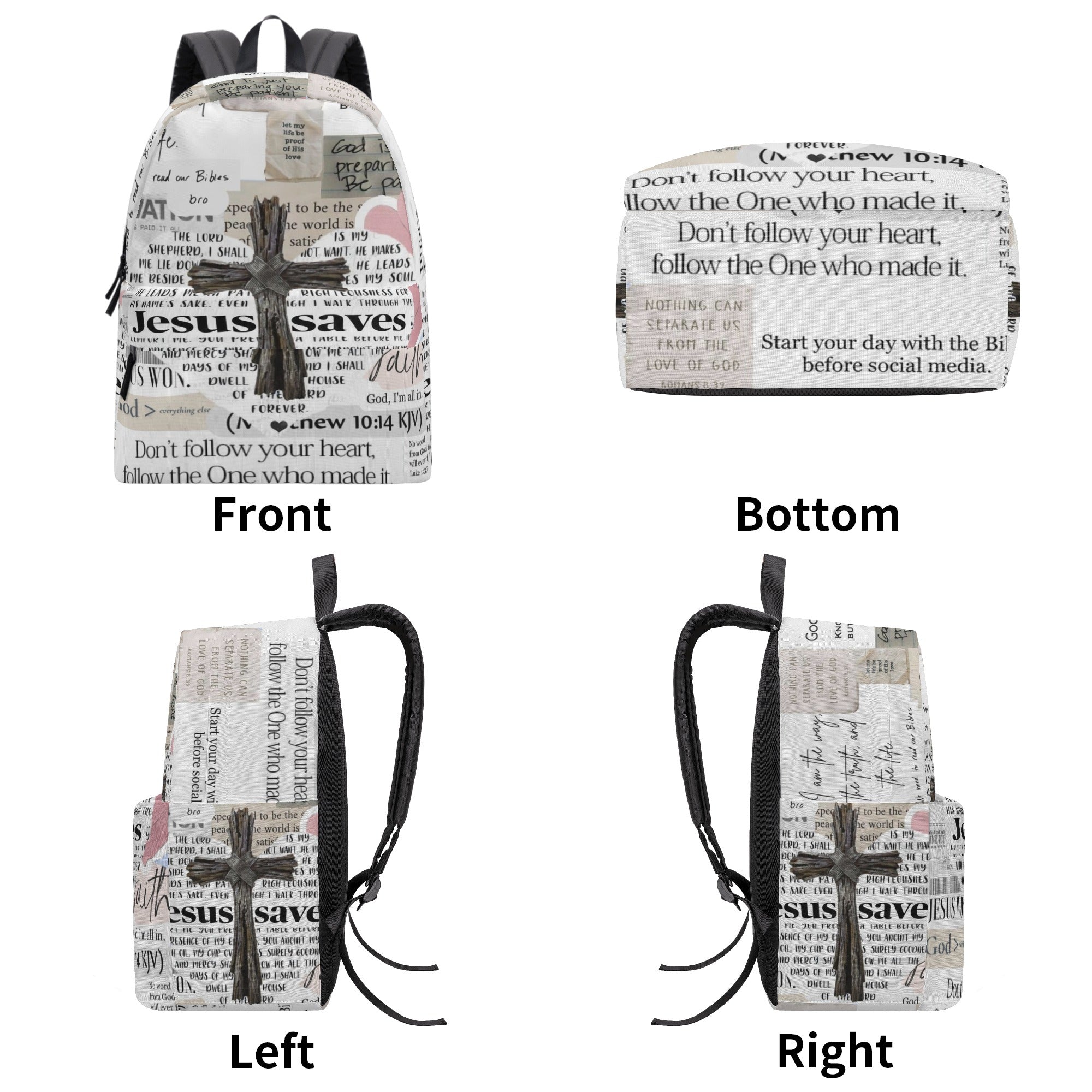 Jesus Save Backpack, Jesus Backpack, Christian Jesus Backpack. PLAF17