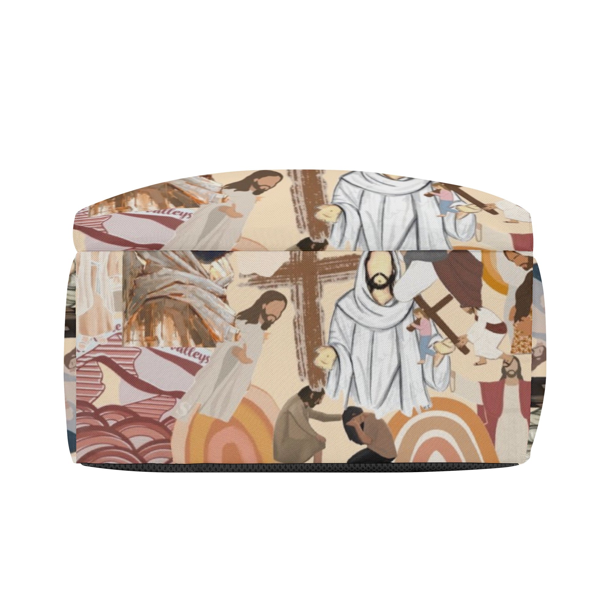 Jesus Life Story Backpack, Christian Faith Backpack, Religious Art Bag, Inspirational Bible Backpack. PLAF19