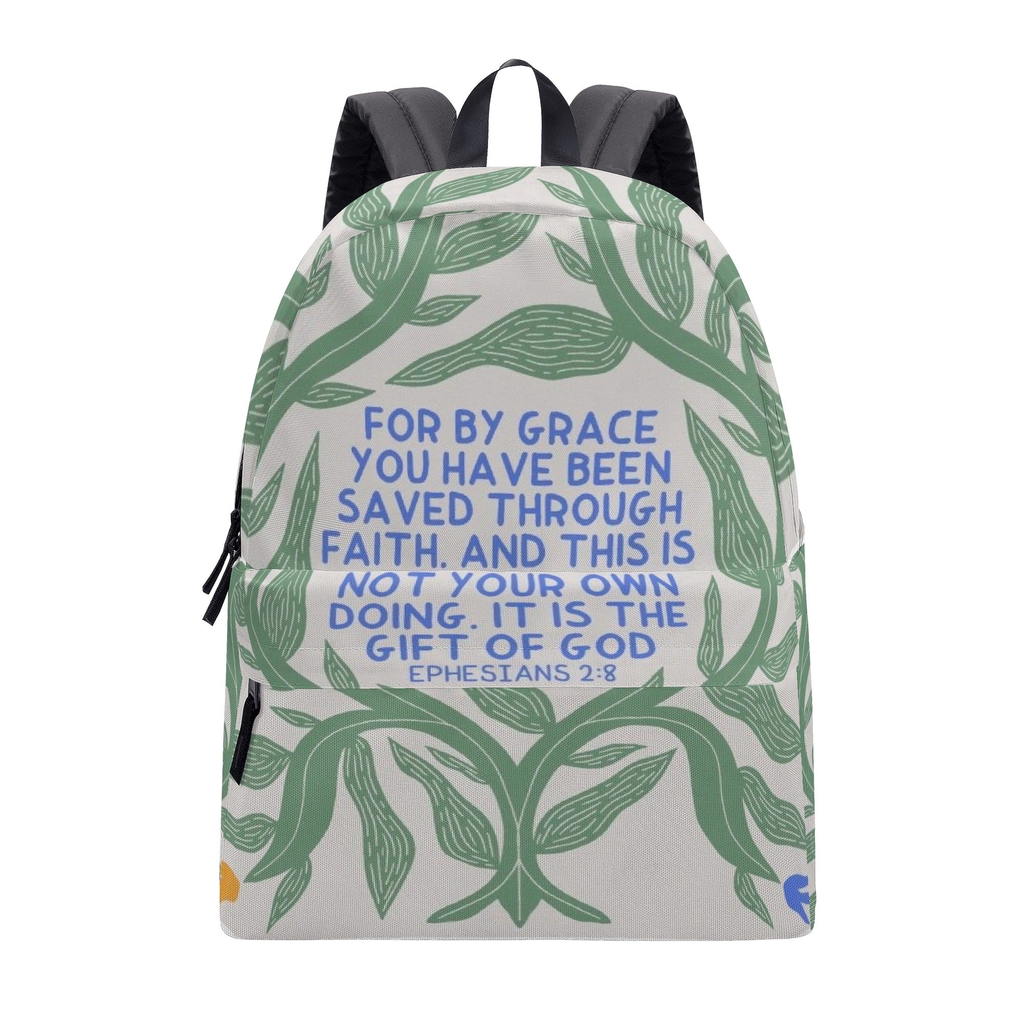 Saved by Grace Backpack, Ephesians 2:8 Bible Verse Backpack, Christian