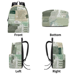 Bible Verse Backpack, Christian Scripture Backpack, Faith-Based Inspirational Bag, Religious Quote Backpack.PLAF19
