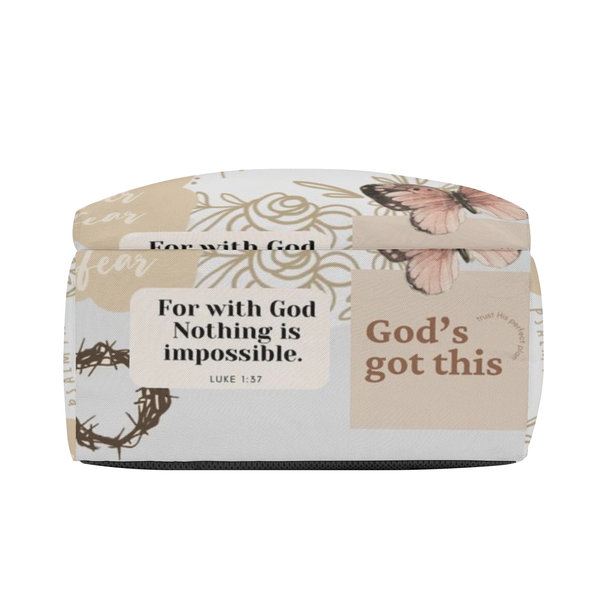 Christian Praise Backpack, Faith Over Fear Bag, Inspirational Bible Verse Backpack.PLAF20