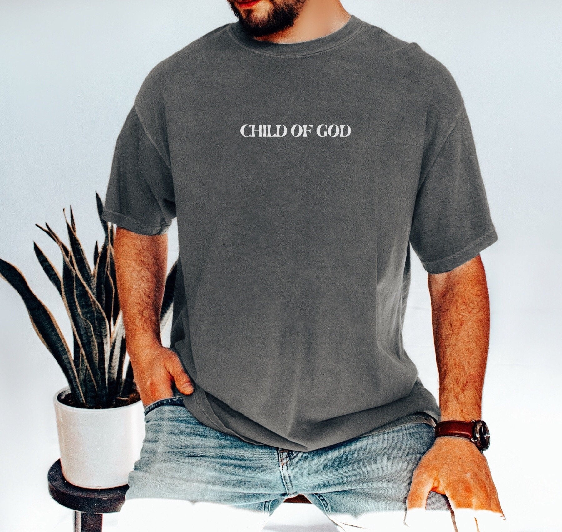Child of God Shirt, Jesus is King Shirt, Mens Christian Shirt, Bible Verse Shirt, Scripture Shirt, Christian Streetwear, Faith Shirt