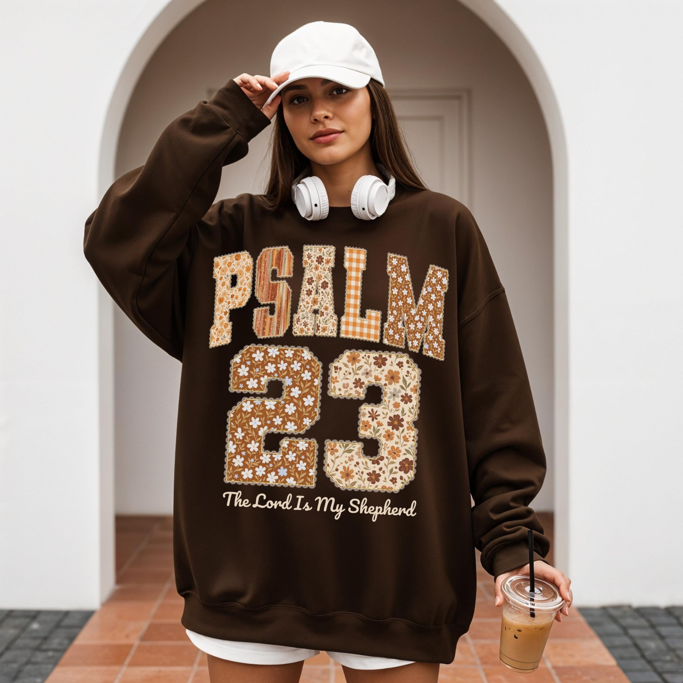 Psalm 23 Shirts, The Lord Is My Shepherd Sweater, Bible Verse Thanksgiving Christian Sublimation, Retro Fall Faith Sweatshirts ILAF60