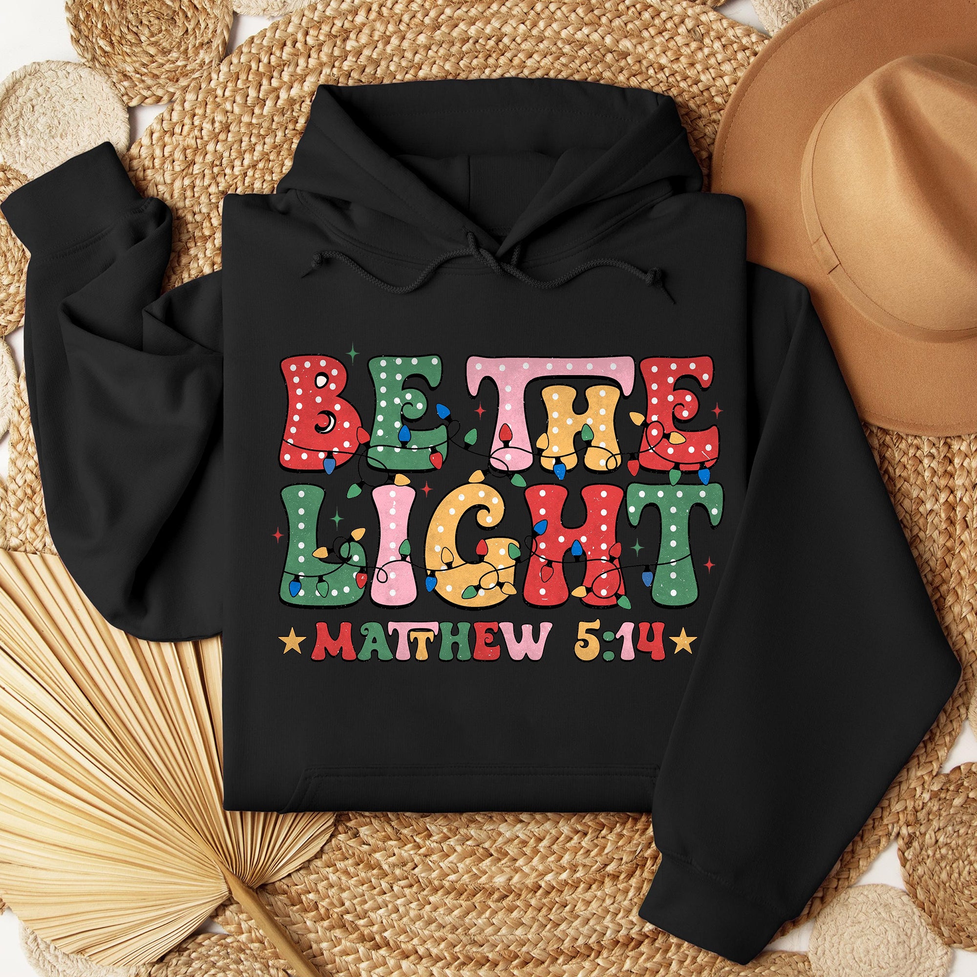 Be The Light Matthew Christmas Sweatshirt, Nativity Scene Sweatshirt, Coquette Jesus Christmas . ILAF19