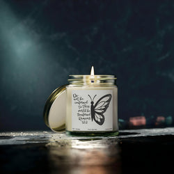 Romans 12:2 Christian Candle, Do Not Be Conformed, Inspirational Bible Verse, Butterfly Design, Uplifting Gift for Spiritual Growth CDLAF23