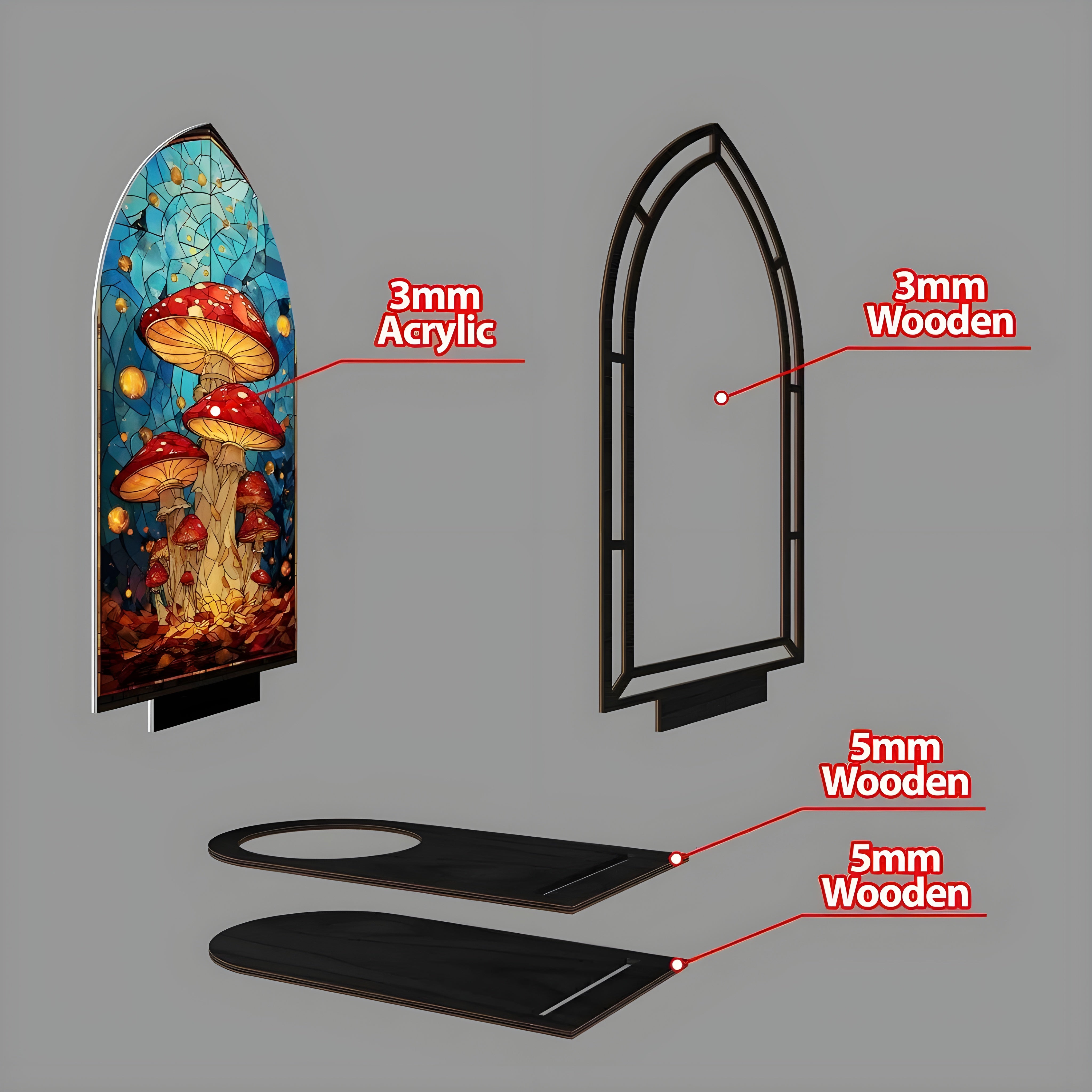 Christian Jesus Carrying the Cross Book Nook Decor, Stained Glass Window Style LED Light, Religious Home Altar Decoration, Faith Gift for Lent and Easter BNLAF19